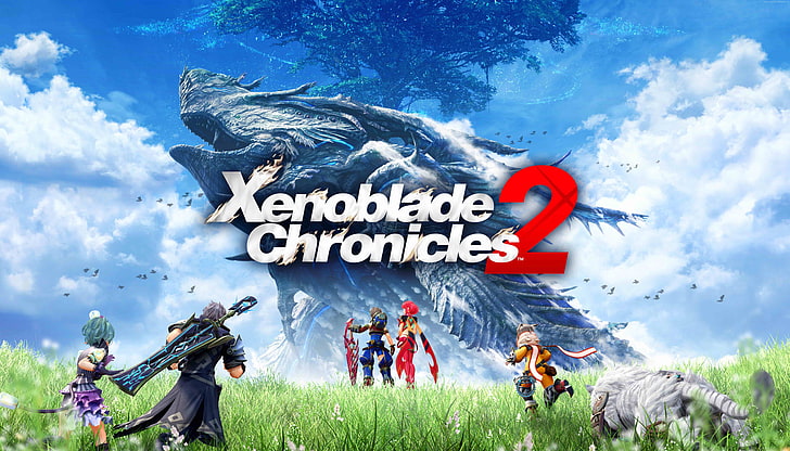 Xenoblade Chronicles 2, poster, 8k, cloud - sky, text, nature, HD wallpaper