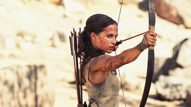 Download Sexy Alicia Vikander Tomb Raider Iphone Wallpaper
