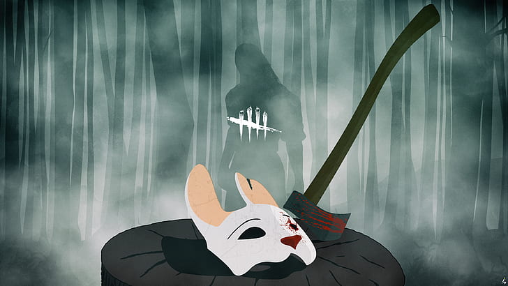 Dead by Daylight, minimalism, The Huntress, video games, games art