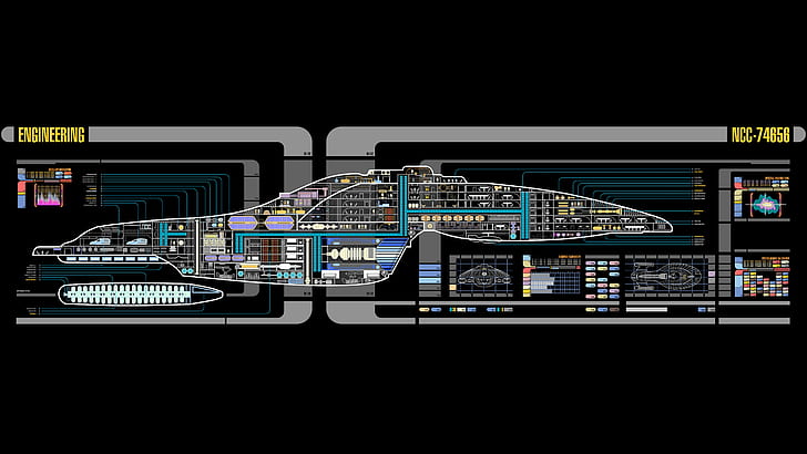 LCARS, Star Trek, USS Voyager, HD wallpaper