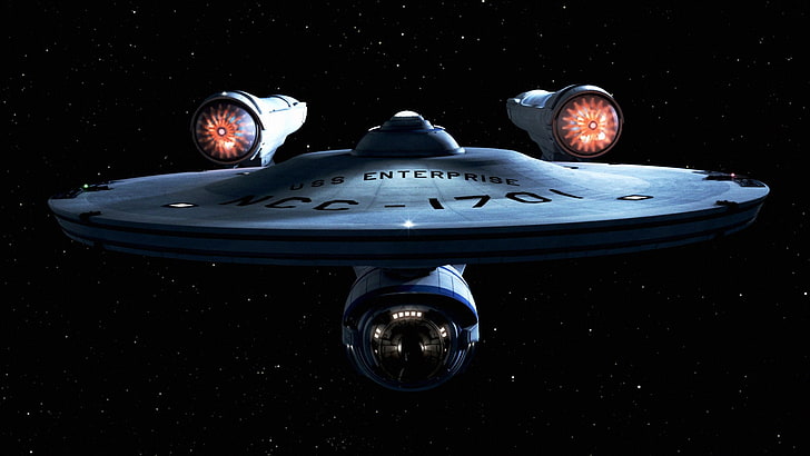 USS Enterprise (spaceship), Star Trek, science fiction, HD wallpaper