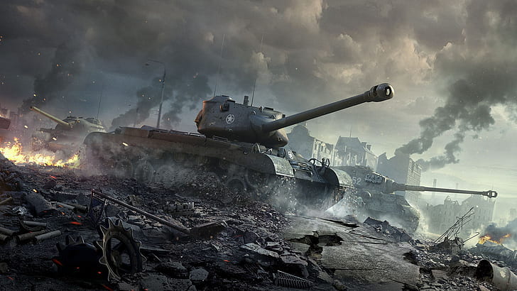 WoT, Tiger II, World Of Tanks, Wargaming Net, M46 Patton HD wallpaper