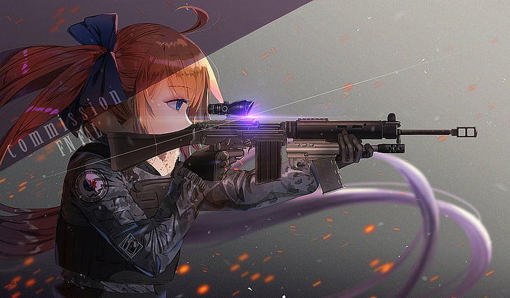 Video Game, Girls Frontline, FN FAL (Girls Frontline), one person