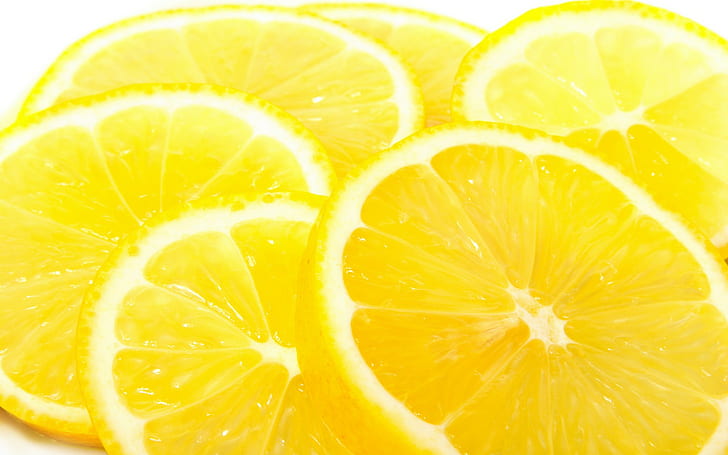 lemons, yellow, fruit, macro, bright, food, HD wallpaper