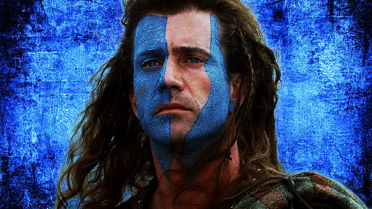 braveheart, headshot, portrait, one person, front view, looking at camera