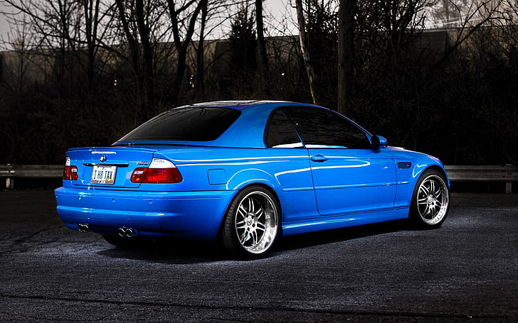 car, BMW, BMW M3, BMW M3 E46, blue cars, transportation, motor vehicle, HD wallpaper