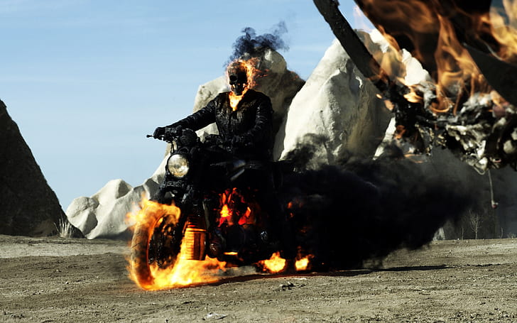 HD wallpaper: Ghost Rider Spirit of Vengeance 2012, man riding in  motorcycle with fire photography | Wallpaper Flare