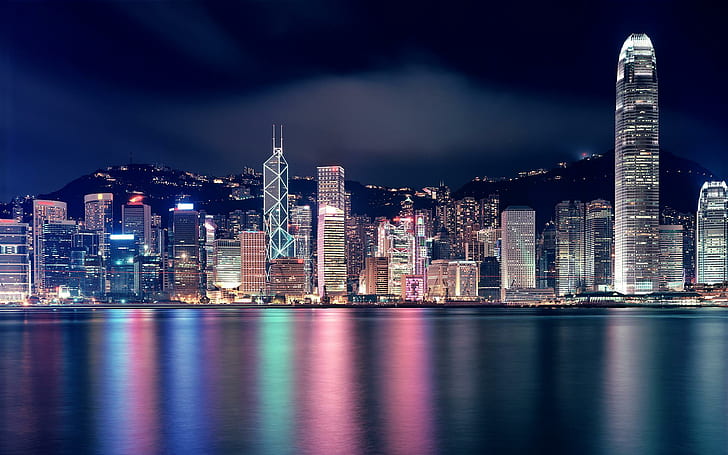 Hong Kong, HongKong, Walking in the city, Night, HD wallpaper
