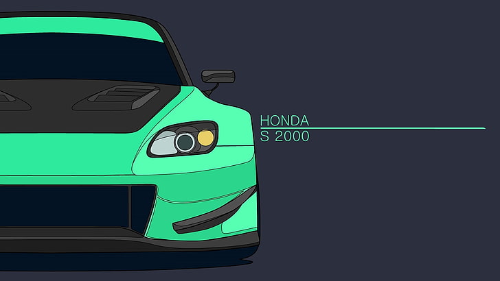 Minimalism, Honda, S2000, HD wallpaper