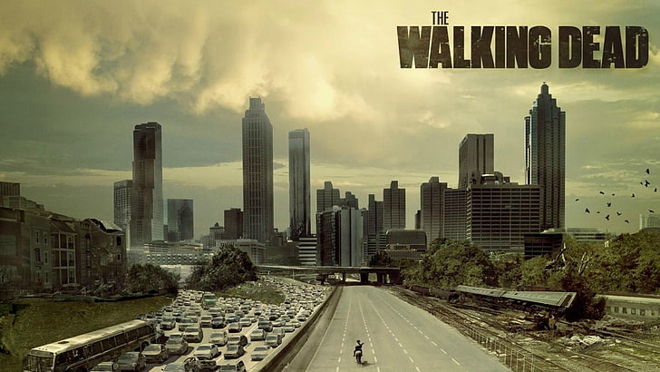 The Walking Dead poster, built structure, building exterior, architecture, HD wallpaper