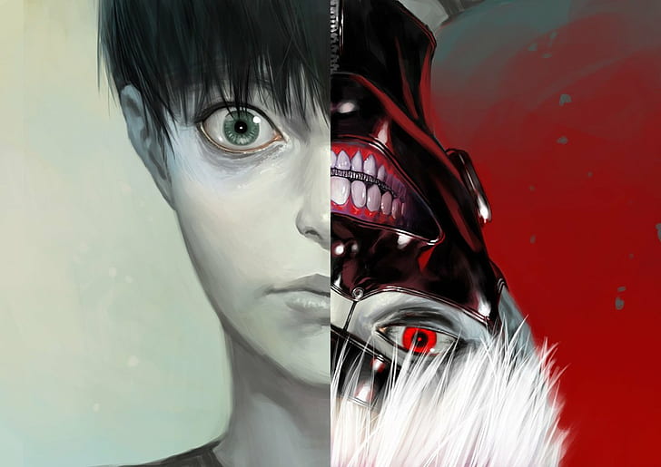 anime, boy, eyes, face, mask, open, series, tokyo+ghoul