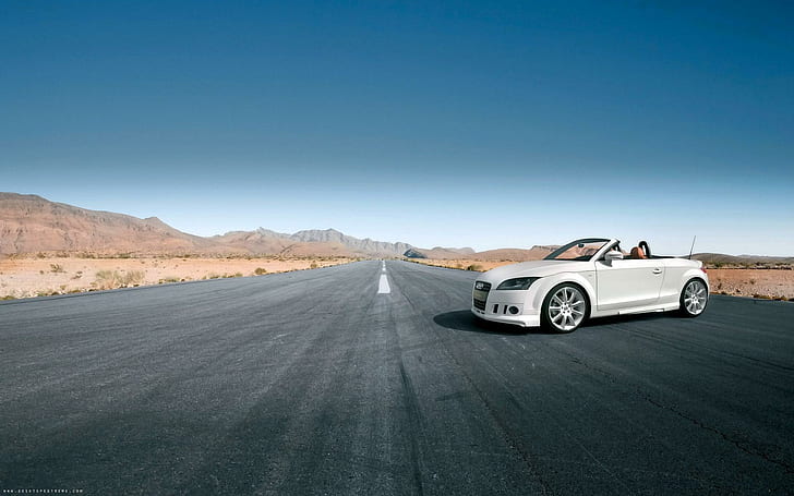 Audi Tt Nothelle, white convertible coupe, cars, HD wallpaper