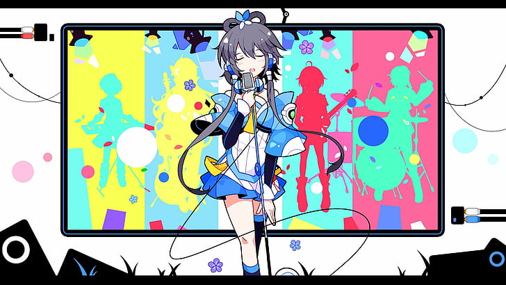 4320x900px | free download | HD wallpaper: Anime, Vocaloid, Luo Tianyi, Pop  Art | Wallpaper Flare