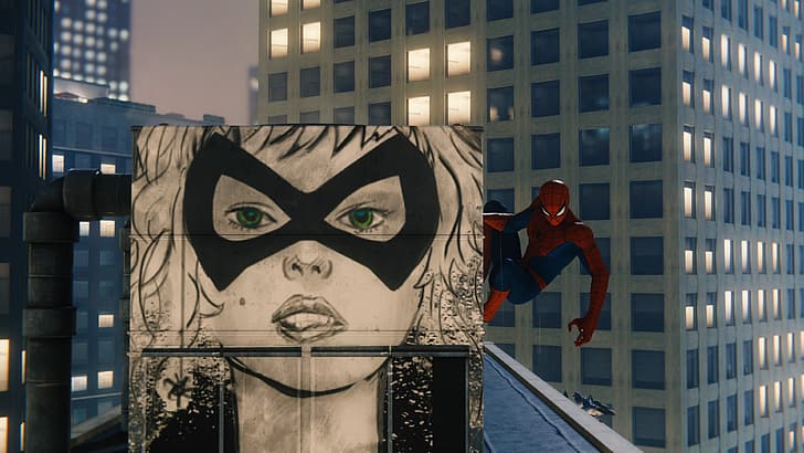 Marvel Comics, Spider-Man, Spider-Man (2018), Black Cat (character), HD wallpaper