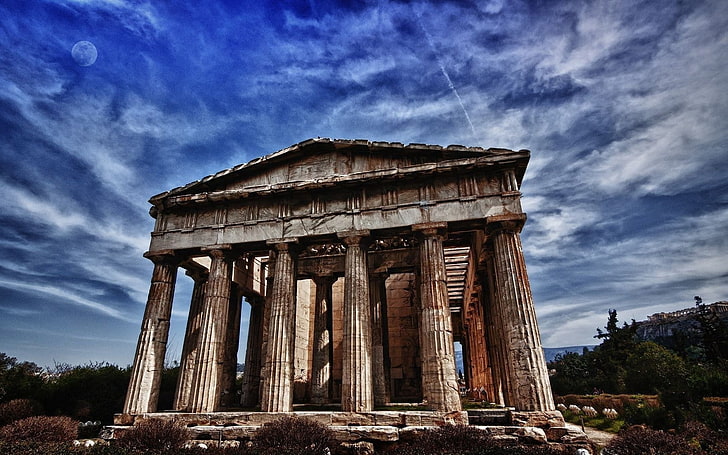 Parthenon, city, athens, landmark, greece, architecture, famous Place