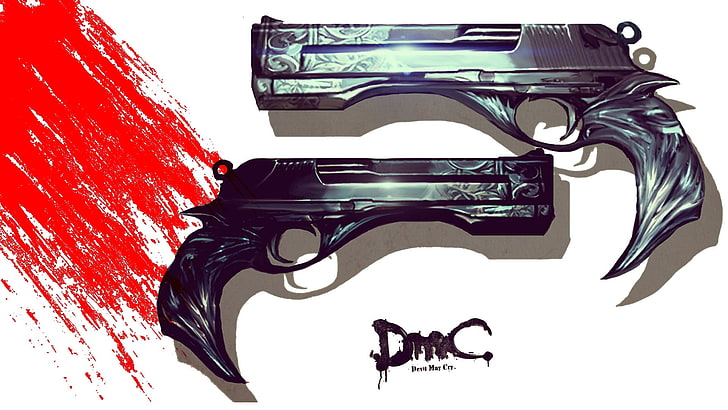 black semi-automatic pistol, Devil May Cry, Ebony and Ivory (Devil May Cry)