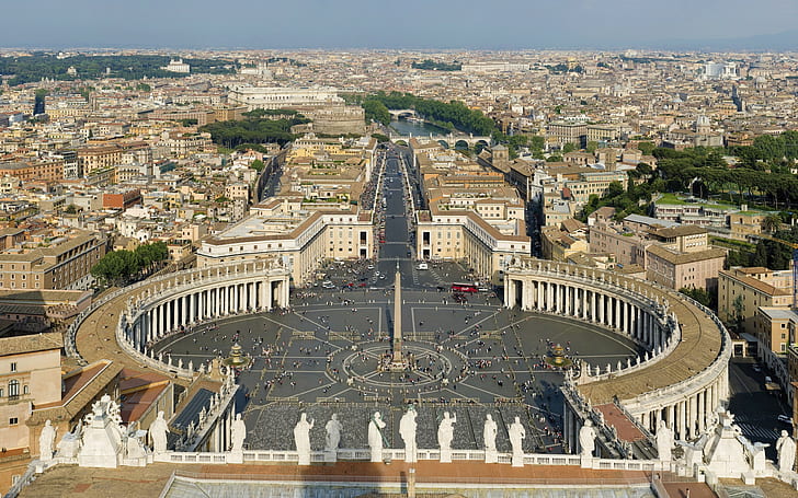 religious, Vatican City, Rome, cityscape, Italy, HD wallpaper
