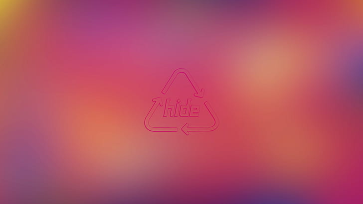 hide (musician), gradient, minimalism, colorful, HD wallpaper