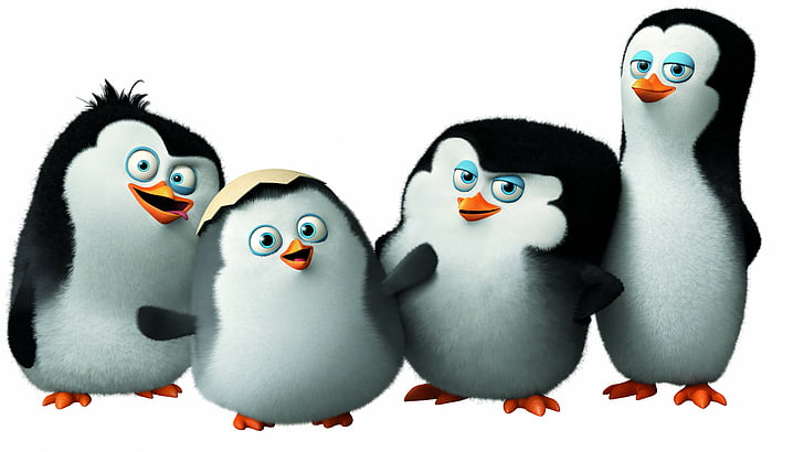 HD wallpaper: four penguins illustration, Penguins of Madagascar, cute  penguin | Wallpaper Flare