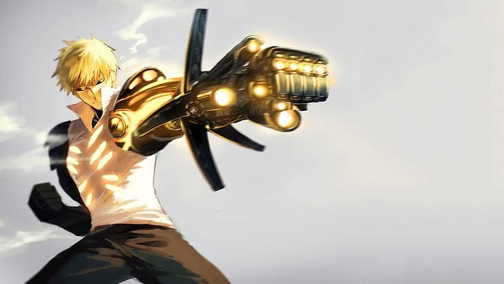 One Punch Man Genos wallpaper, anime, One-Punch Man, music, arts culture and entertainment, HD wallpaper