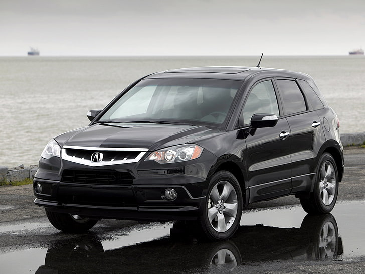 Hd Wallpaper Black Acura Rdx Suv Front View Style Jeep Cars Asphalt Reflection Wallpaper Flare