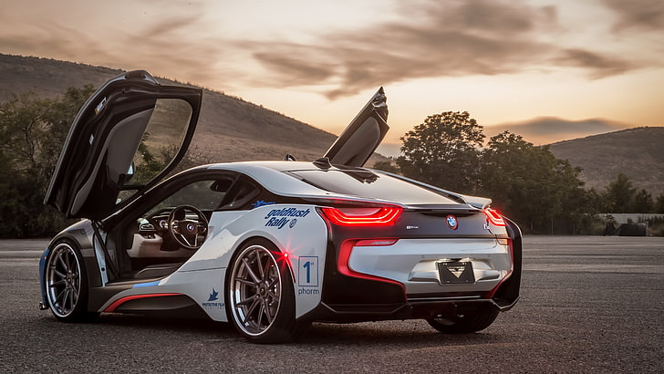 bmw i8, roadster, 2018, coupe, sports car, luxury car, luxury vehicle, HD wallpaper