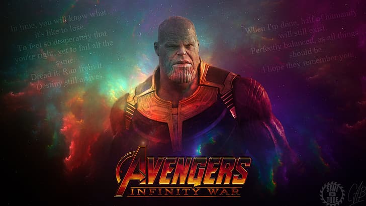 Marvel, Villain, The Avengers, Josh Brolin, Titan, Infinity War, HD wallpaper