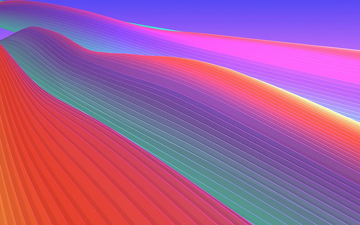 Abstract, luminos, orange, texture, summer, pink, blue, multi colored, HD wallpaper