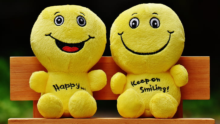 HD wallpaper: yellow, plush, toy, smiley, happiness, stuffed toy, happy |  Wallpaper Flare