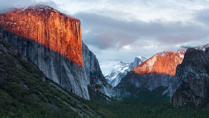 Yosemite National Park, mountains, El Capitan, HD wallpaper