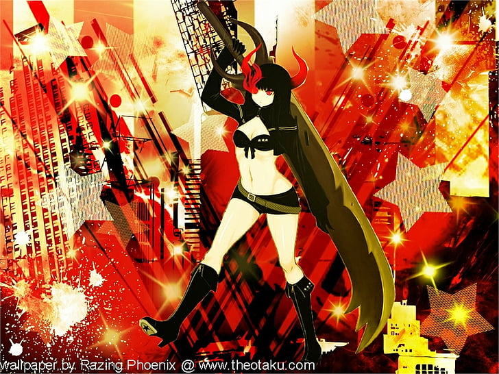 Anime, Black Rock Shooter, Black Gold Saw, HD wallpaper