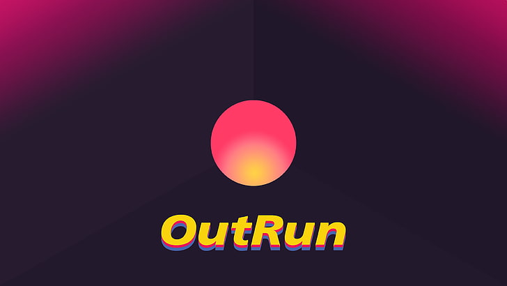 OutRun, minimalism, communication, text, sign, western script