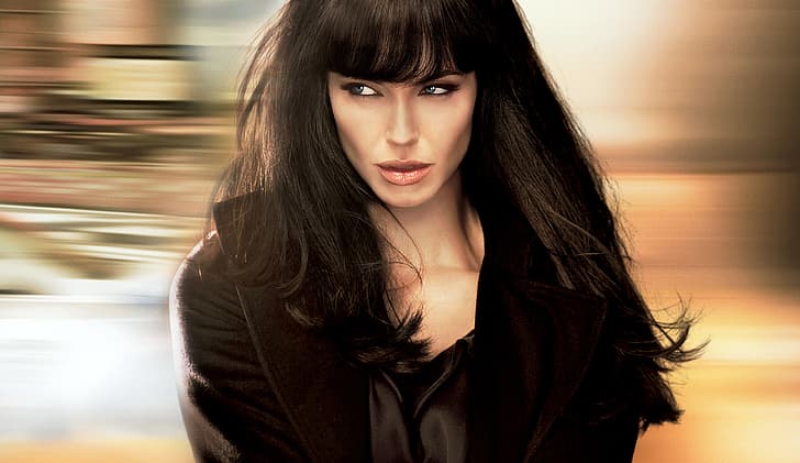 Angelina Jolie, Girl, Action, 2010, Beautiful, Evelyn, Eyes, HD wallpaper