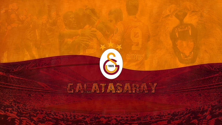 Galatasaray logo, Galatasaray S.K., sports, soccer clubs, communication, HD wallpaper