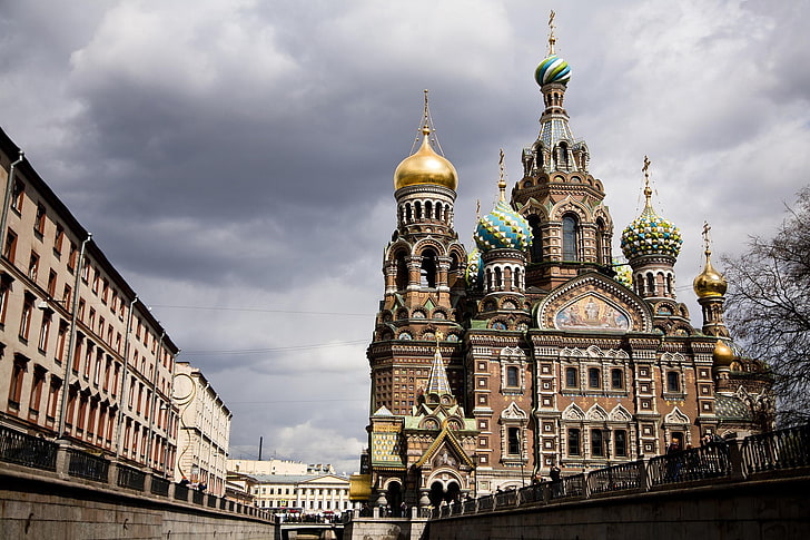 Russia, church, cityscape, St. Petersburg, architecture, built structure, HD wallpaper