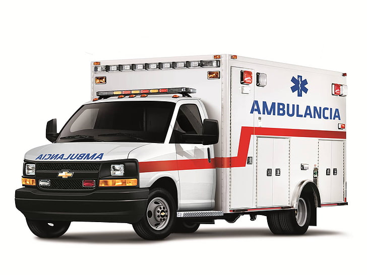 2010, ambulance, ambulancia, chevrolet, cutaway, emergency, HD wallpaper