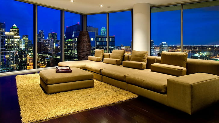 urban, sofa, architecture, built structure, luxury, furniture, HD wallpaper