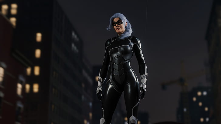 Sony, Marvel, suit, Spider-Man, Exclusive, PS4, Black Cat, Felicia Hardy, HD wallpaper