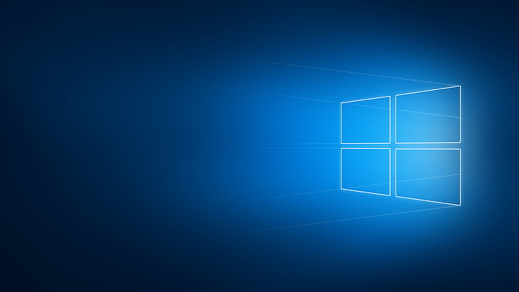 Windows logo, Windows 10, minimalism, blurred, geometry, operating system HD wallpaper