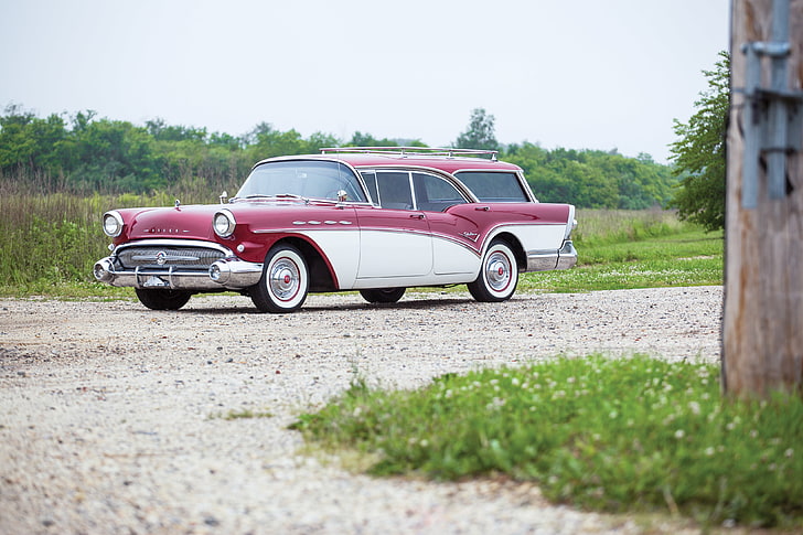 1957, buick, caballero, century, estate, retro, stationwagon