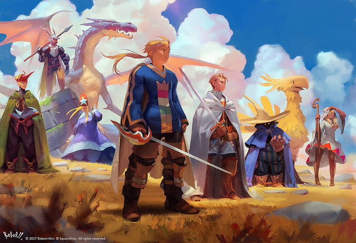 Final Fantasy, Final Fantasy Tactics, men, group of people, HD wallpaper