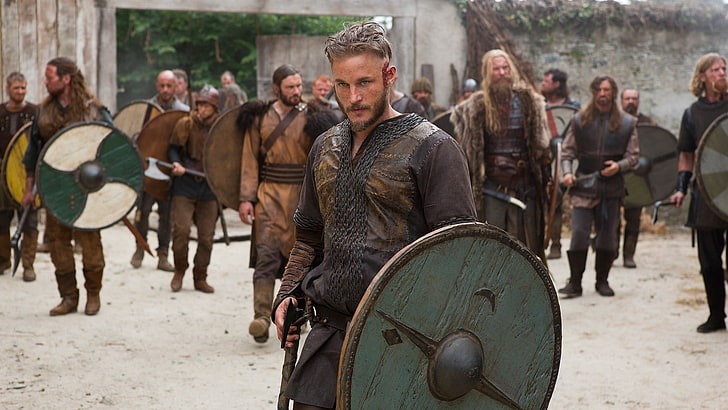 men's brown leather coat, Vikings (TV series), Ragnar Lodbrok, HD wallpaper