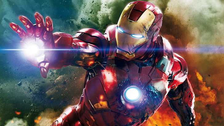 Marvel Iron Man illustration, Marvel Cinematic Universe, underwater, HD wallpaper