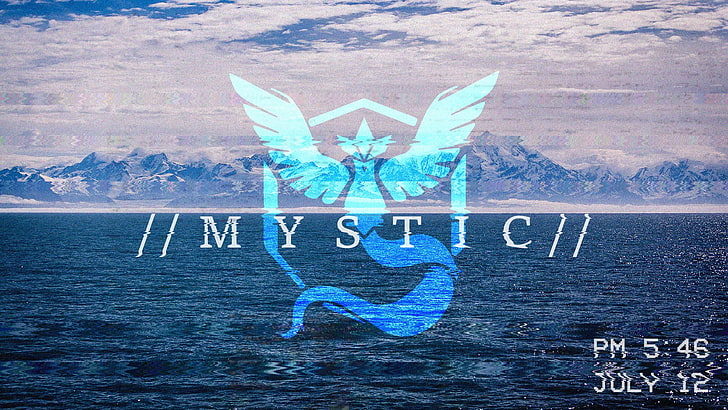 Mystic logo, Pokémon, Pokemon Go, valor, instinct, Team Mystic, HD wallpaper
