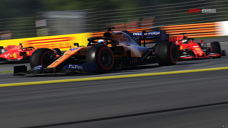 Video Game, F1 2019, Mclaren MCL34, Race Car