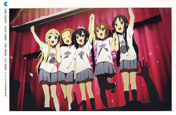 K-ON!, anime girls, Hirasawa Yui, Kotobuki Tsumugi, Tainaka Ritsu, HD wallpaper