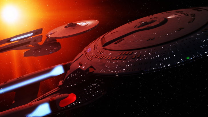 starship enterprise, star trek, space, sci-fi, Movies, close-up