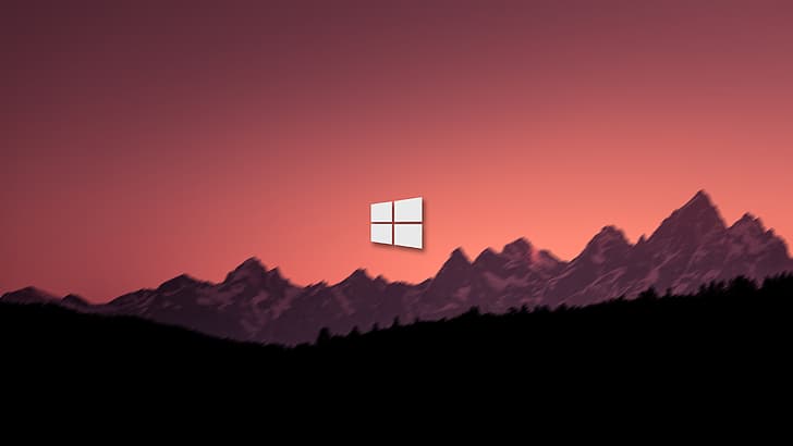 Windows 10, colorful, landscape HD wallpaper