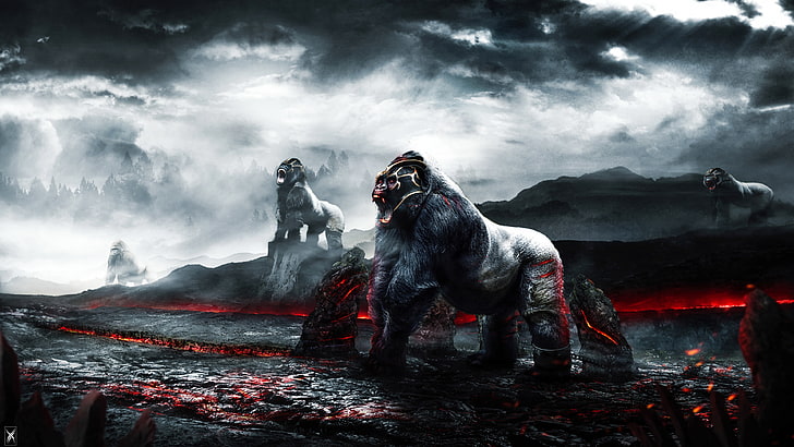Gorilla Warriors 4K, HD wallpaper
