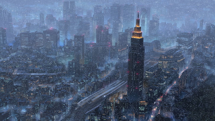 cityscape, Kimi no Na Wa, Makoto Shinkai